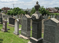 Headstones in Jewish cemetery 