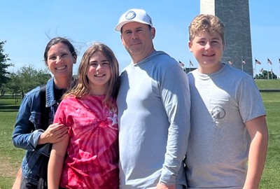 Lindsay Klatzsky and family